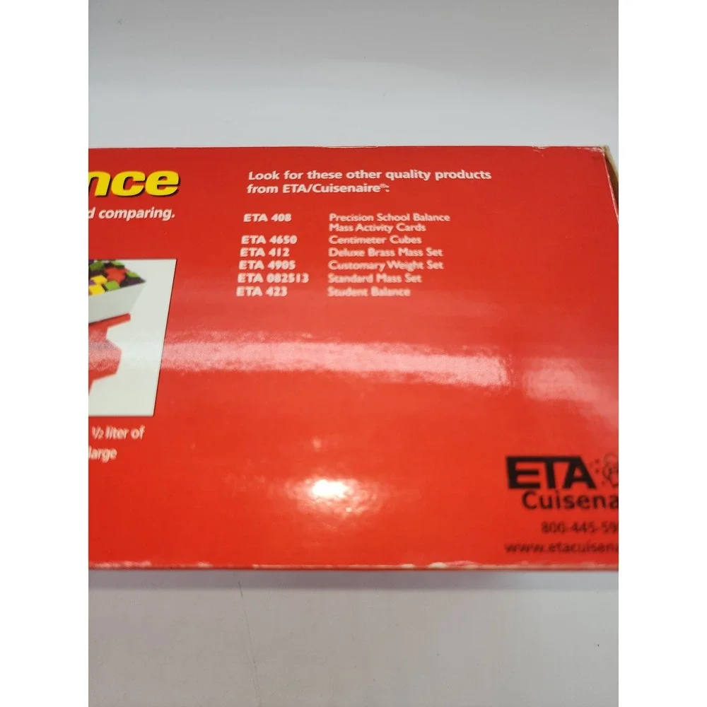 ETA Cuisenaire Precision School Balance 410B Educational Science Math Scale Set